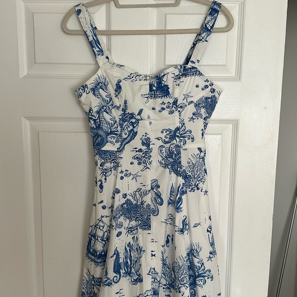 Avec Les Filles Nautical Toile Dress Sz 6